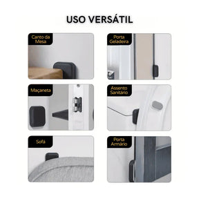 Protetor de Porta Silicone 3M Adesivo Carpetino